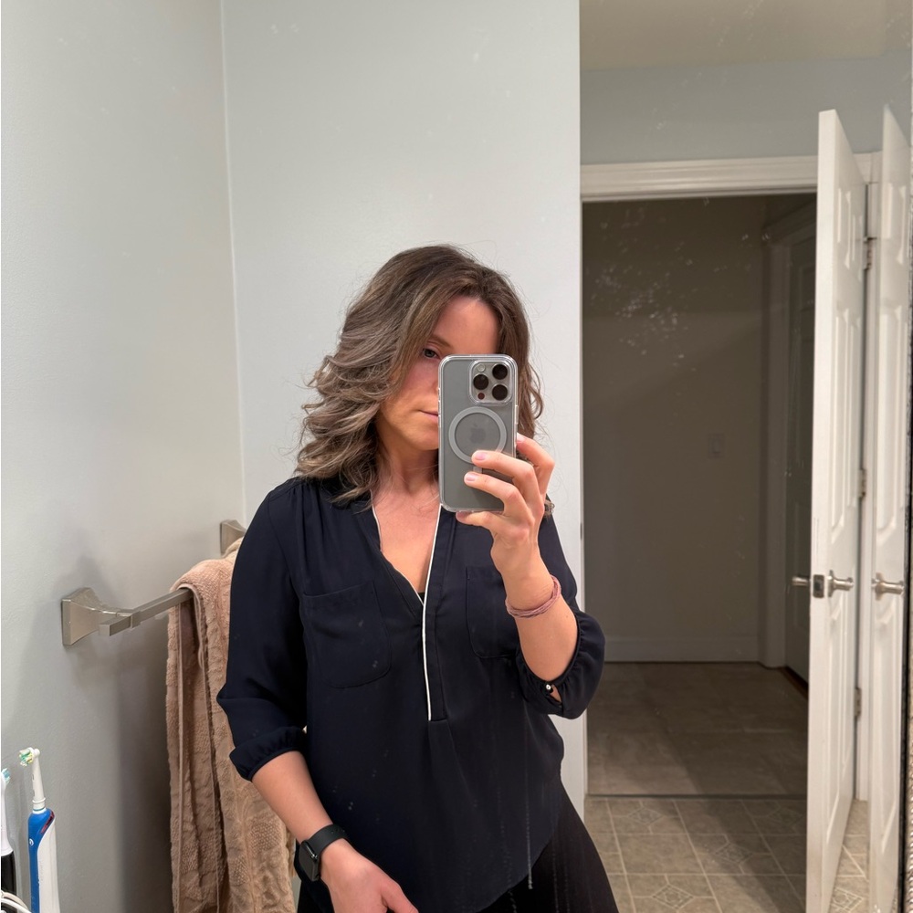 Elegant Navy blue Women's Top